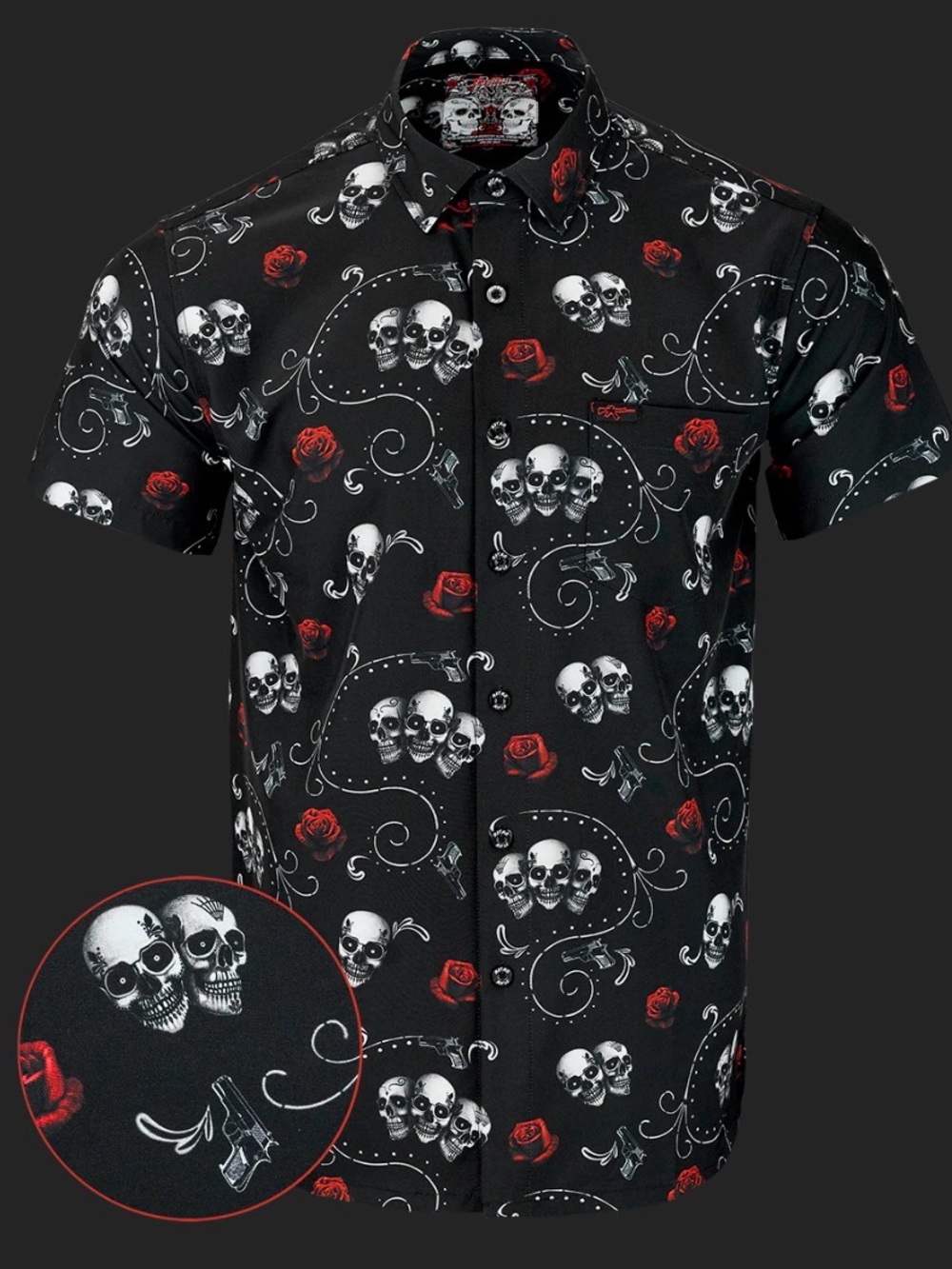 Retro Rifle Los Muertos Button Down - 4XL